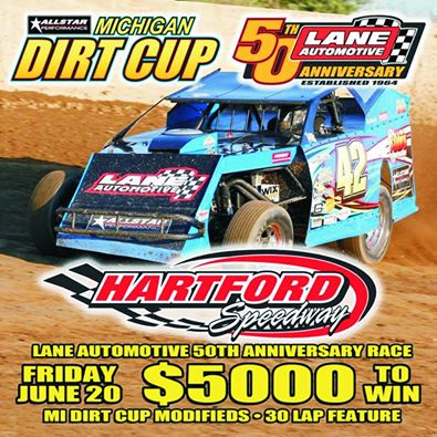 Hartford (MI) Speedway $5000 win UMP Modifieds. June 20th 2014 Flyer.jpg