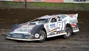 American Steve Francis was the man to beat in Late Models on Wednesday night. Photo by Peter Roebuck.