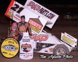 Brian Brown began his season with a win against the Lucas Oil ASCS presented by MAVTV American Real in the series season opener at the Tucson Int. Raceway. (ASCS / Aylwin Photo)