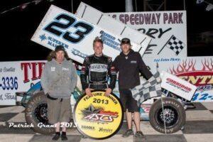 Seth Bergman led all but five laps en route to victory in the Smiley's Racing Products ASCS Lone Star Regional opener at the Kennedale Speedway Park. (ASCS Photo / Patrick Grant)