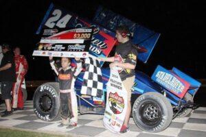 Rico Abreu picked up his first Lucas Oil ASCS National Tour victory on Friday, February 28 in the series 2014 season opener (ASCS / Hulbert Photo).