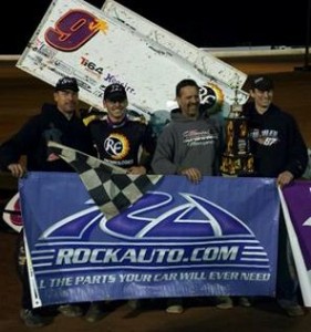 Derek Hagar won his second United Sprint Car Series main event of the 2014 season during the sprint car portion of the Tennessee 200 at Tennessee National Raceway on Saturday night. (USCS photo)  