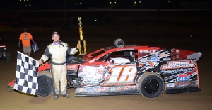 Matt Cooper drove his #18 Modified to victory over a stellar field from four states on Friday night at Tennessee National Raceway in the first night of the two-day 2nd annual USCS “Tennessee 200”.