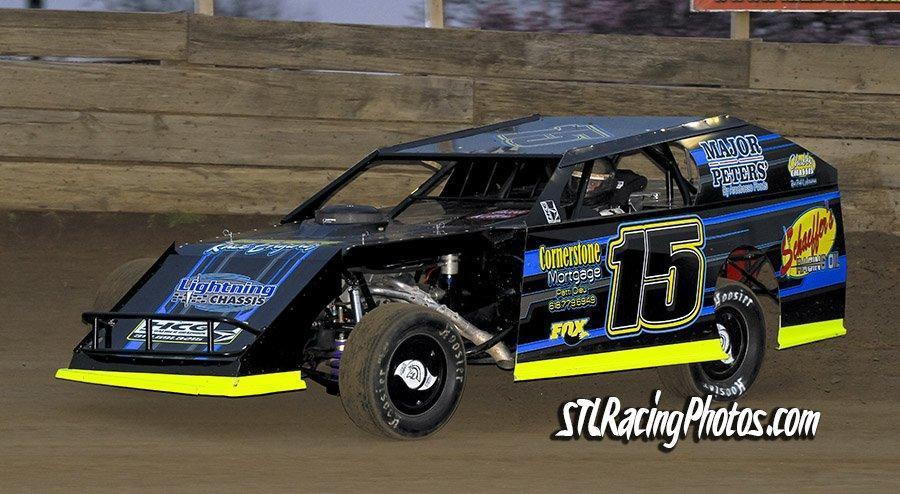 Chris Smith at Belle-Clair Speedway on March 18th, 2016.
