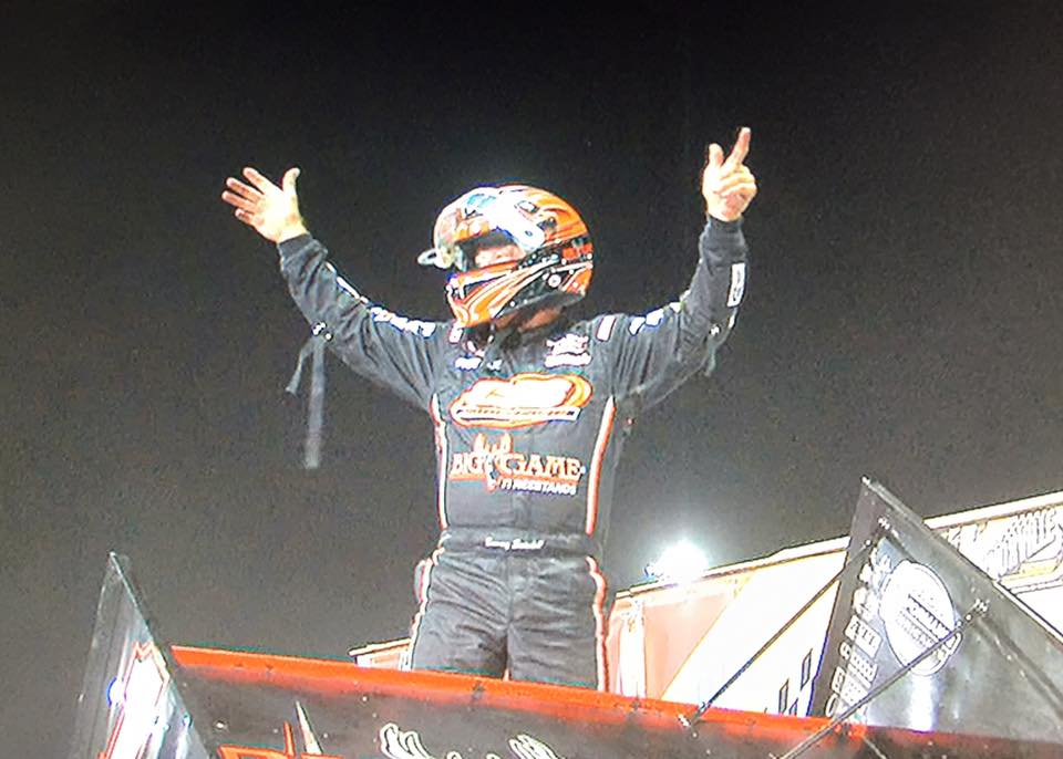 Sammy Swindell won his 50th feature at Knoxville on Friday