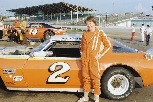 Mark Martin and his orange-and-white No. 2 were popular at the Springfield Fairgrounds in 1977 and '78. (Photo courtesy Ozarks Area Racers Foundation).