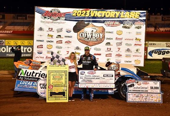 Jonathan Davenport led the entire distance on Thursday night to capture the $6,000 win in the 